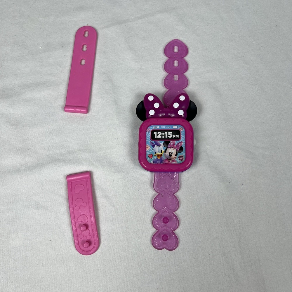 Disney Junior Minnie Mouse Just Play Toy Watch w/ Lights and Sound Pink
